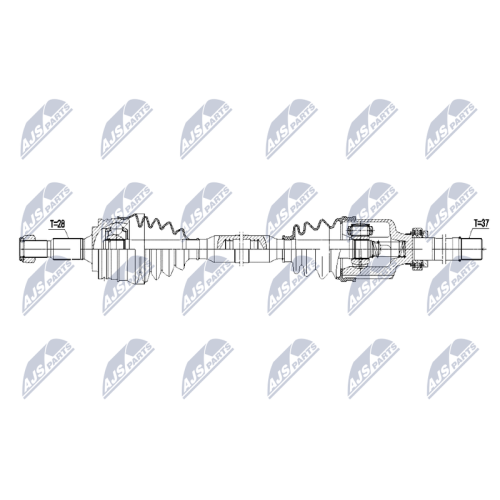 NTY Antriebswelle NPW-PE-069
