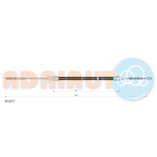 ADRIAUTO Seilzug, Feststellbremse 55.0271
