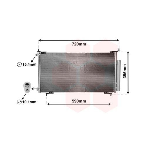 VAN WEZEL Kondensator, Klimaanlage 25005201