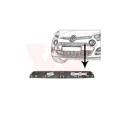 VAN WEZEL L&uuml;ftungsgitter, Sto&szlig;f&auml;nger ** Equipart ** 4372591