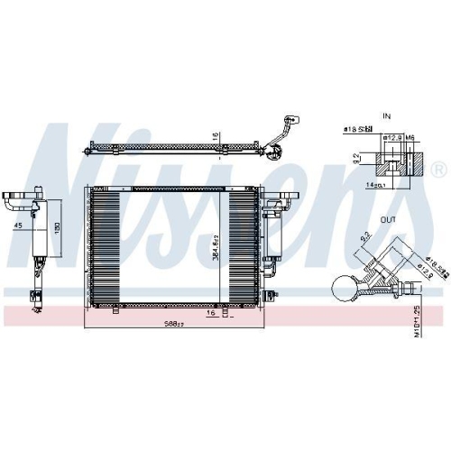 NISSENS Kondensator, Klimaanlage ** FIRST FIT ** 941390