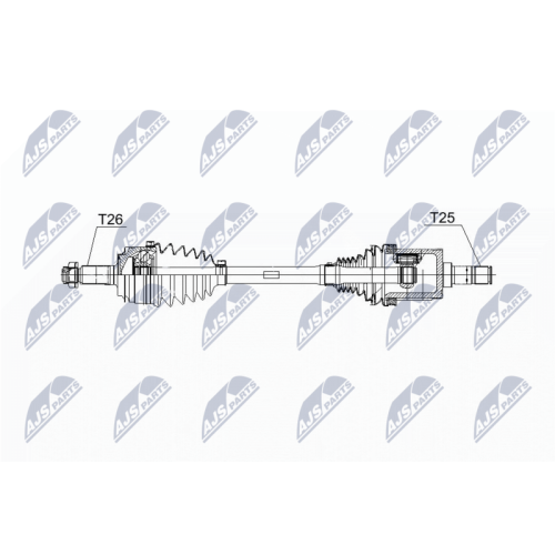 NTY Antriebswelle NPW-HD-064