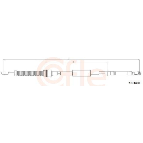 COFLE Seilzug, Schaltgetriebe 10.3480