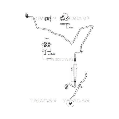 TRISCAN Hochdruck-/Niederdruckleitung, Klimaanlage