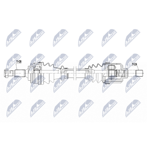 NTY Antriebswelle NPW-PE-077