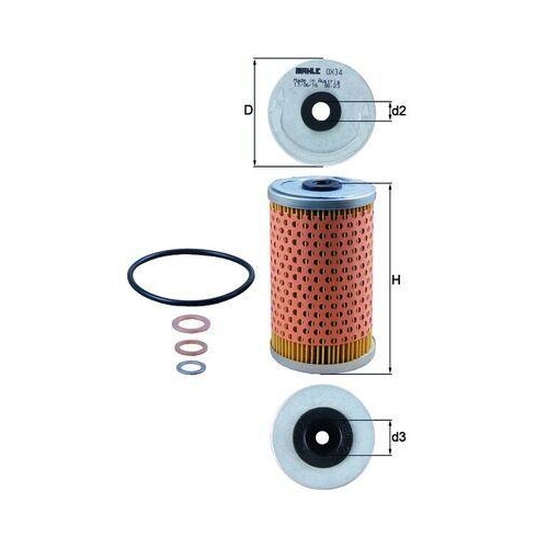 KNECHT &Ouml;lfilter OX 34D