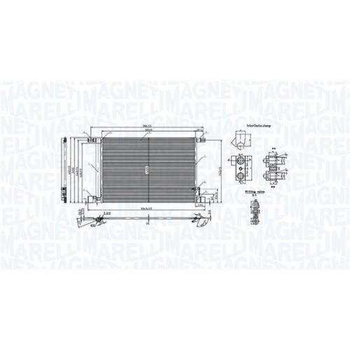 MAGNETI MARELLI Kondensator, Klimaanlage 350203010600