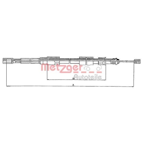 METZGER AUTOTEILE Seilzug, Feststellbremse 10.720