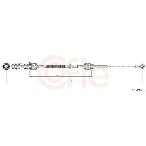 COFLE Seilzug, Schaltgetriebe 10.4280