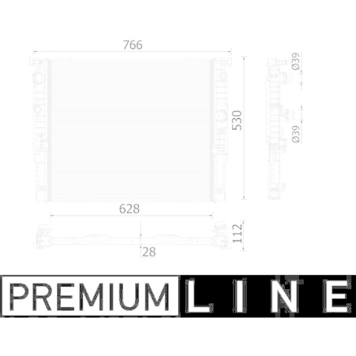 MAHLE Kühler, Motorkühlung BEHR *** PREMIUM LINE *** CR 937 000P