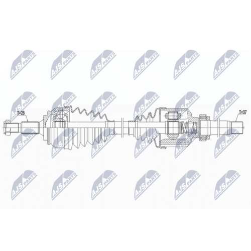 NTY Antriebswelle NPW-PE-089