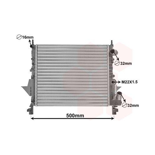 VAN WEZEL K&uuml;hler, Motork&uuml;hlung 43002158