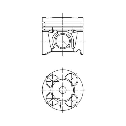 KOLBENSCHMIDT Kolben 41660600