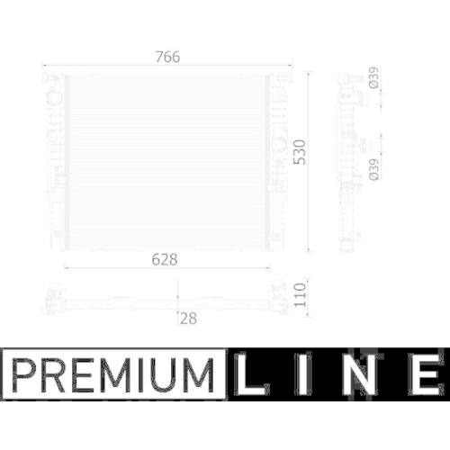 MAHLE Kühler, Motorkühlung BEHR *** PREMIUM LINE *** CR 938 000P