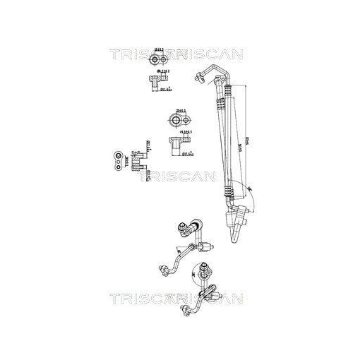TRISCAN Hochdruck-/Niederdruckleitung, Klimaanlage