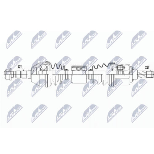 NTY Antriebswelle NPW-PL-044