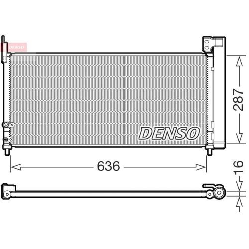 DENSO Kondensator, Klimaanlage DCN50122