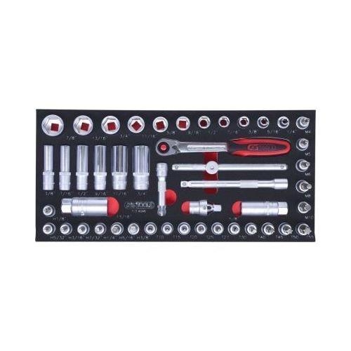 B-Ware SCS 3/8 Zoll Steckschl&uuml;ssel-Satz, 46-tlg in 1/3 Systemeinlage KS TOOLS 713.4046