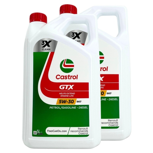 CASTROL GTX RN17 5W-30 - 10 Liter Motor&ouml;l Synthetisch 229.52 RN17 &Ouml;l Motoren&ouml;l