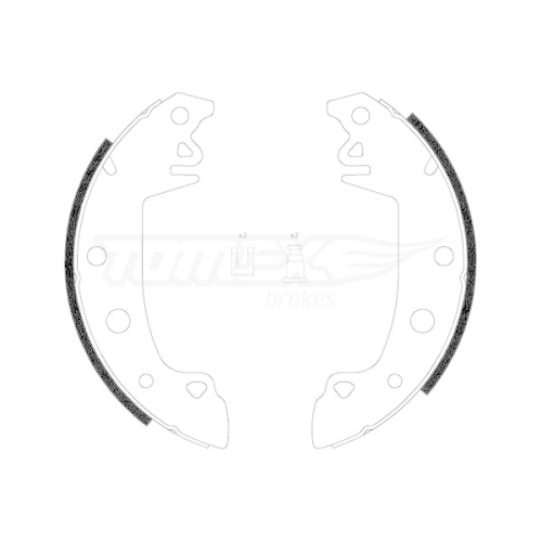 TOMEX Brakes Bremsbackensatz TX 21-28