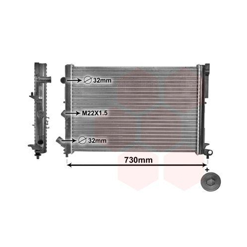 VAN WEZEL K&uuml;hler, Motork&uuml;hlung *** IR PLUS *** 43002165