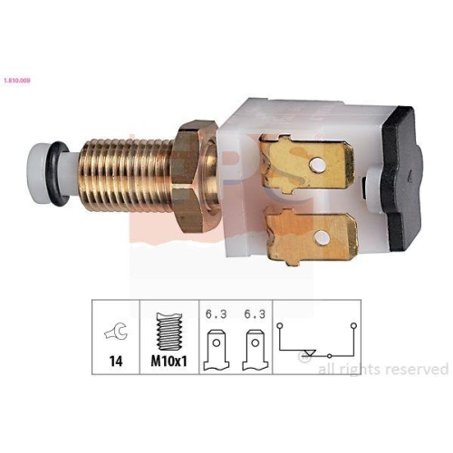 EPS Bremslichtschalter Made in Italy - OE Equivalent 1.810.009
