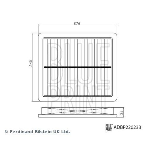 BLUE PRINT Luftfilter ADBP220233