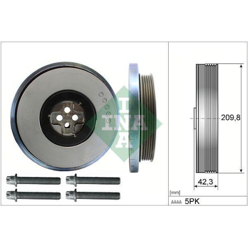 Schaeffler INA Riemenscheibensatz, Kurbelwelle 544 0606 20