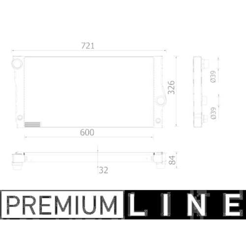 MAHLE Kühler, Motorkühlung BEHR *** PREMIUM LINE *** CR 956 000P