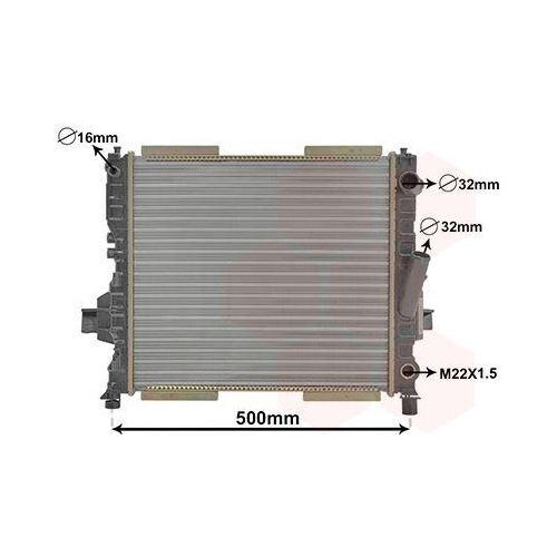 VAN WEZEL K&uuml;hler, Motork&uuml;hlung 43002167