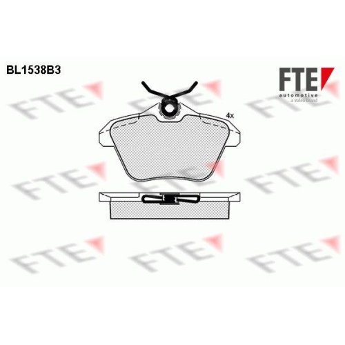 FTE Bremsbelagsatz, Scheibenbremse 9010238