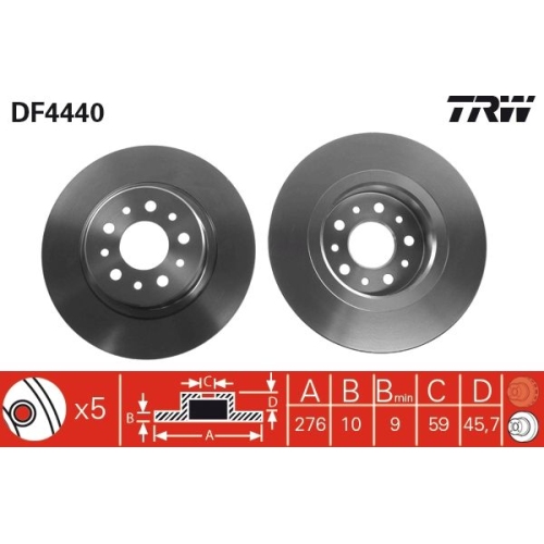 TRW Bremsscheibe DF4440