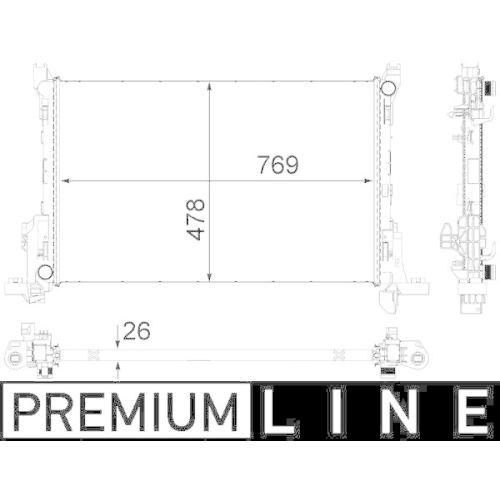 MAHLE K&uuml;hler, Motork&uuml;hlung BEHR *** PREMIUM LINE *** CR 84 000P