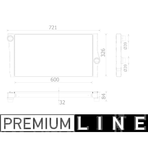 MAHLE Kühler, Motorkühlung BEHR *** PREMIUM LINE *** CR 957 000P