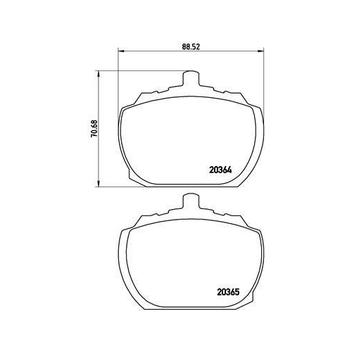 BREMBO Bremsbelagsatz, Scheibenbremse PRIME LINE P 24 004