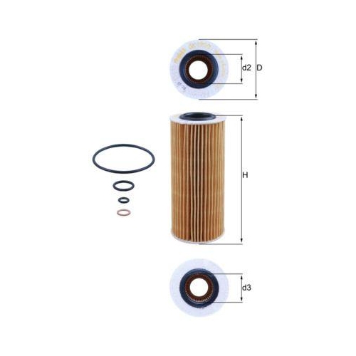KNECHT &Ouml;lfilter OX 177/3D