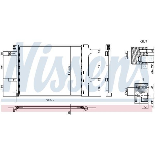 NISSENS Kondensator, Klimaanlage ** FIRST FIT ** 941399