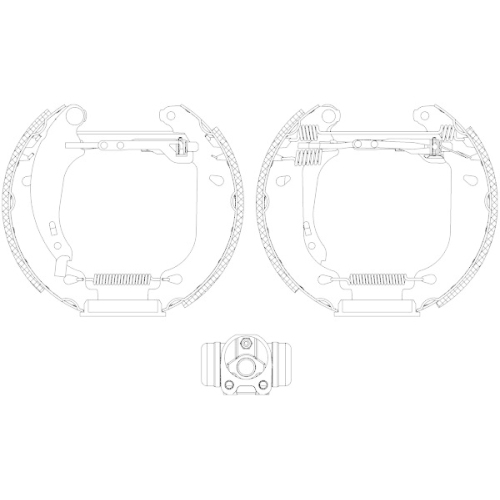 TEXTAR Bremsbackensatz Shoe Kit Pro 84053700