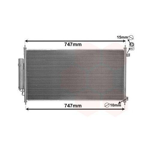 VAN WEZEL Kondensator, Klimaanlage 25005233