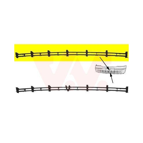 VAN WEZEL Lüftungsgitter, Stoßfänger ** Equipart ** 3742590