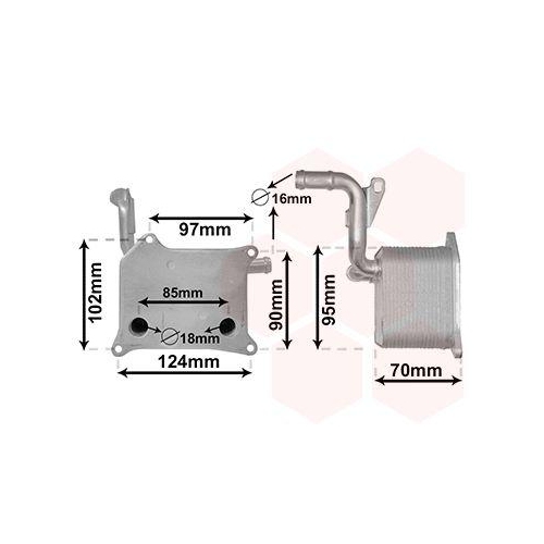 VAN WEZEL Ölkühler, Motoröl