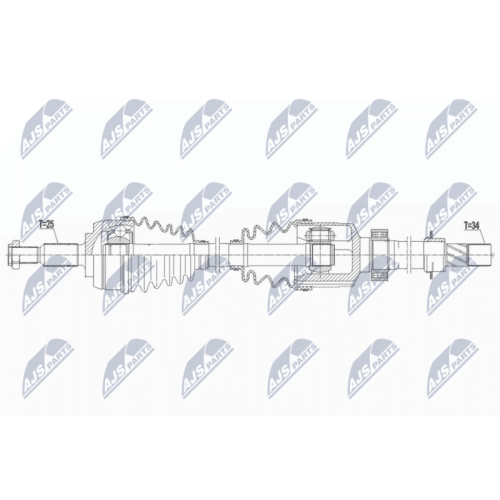 NTY Antriebswelle NPW-RE-183