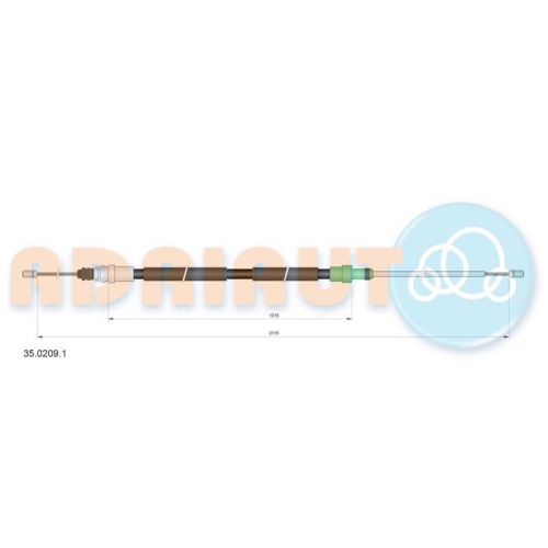 ADRIAUTO Seilzug, Feststellbremse 35.0209.1