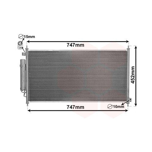 VAN WEZEL Kondensator, Klimaanlage 25005234