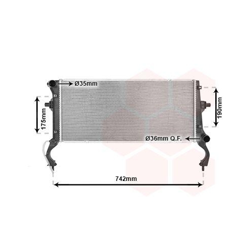 VAN WEZEL K&uuml;hler, Motork&uuml;hlung 82012735
