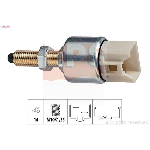 EPS Bremslichtschalter Made in Italy - OE Equivalent 1.810.092