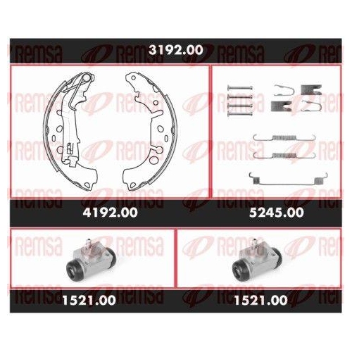 REMSA Bremsensatz, Trommelbremse Precision Kit SPK 3192.00