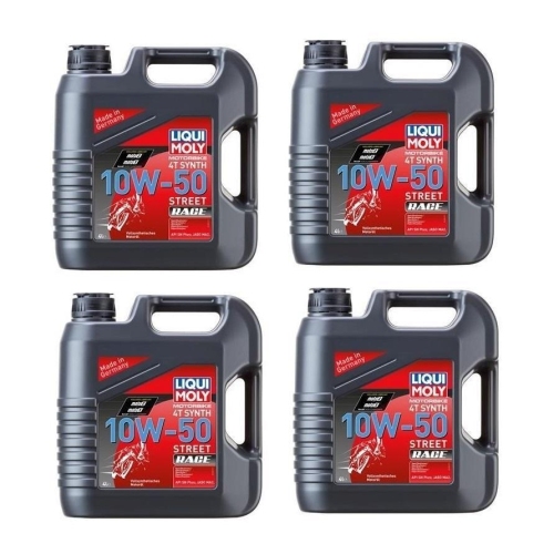 LIQUI MOLY Motorbike 4T Synth 10W-50 Street Race 16-Liter-Kanister, Art-Nr. 1686