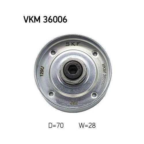 SKF Umlenk-/F&uuml;hrungsrolle, Keilrippenriemen VKM 36006