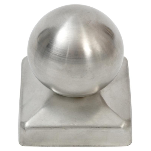 Pfostenkappen mit Kugel, Edelstahl A2 70 X 70 MM SWG 685 114 073 75